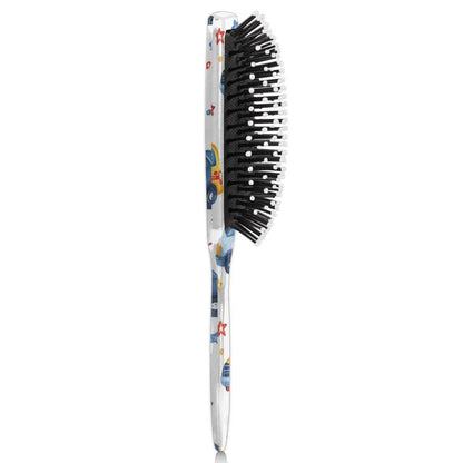 Personalized Cool-Rocket Detangler-Hair-Brush for Kids-Boys,Glides Through Tangles Comb,Custom Name Hair Brushes for All Hair Types Wet/Dry/Curly/Thick Hair,Dark Blue