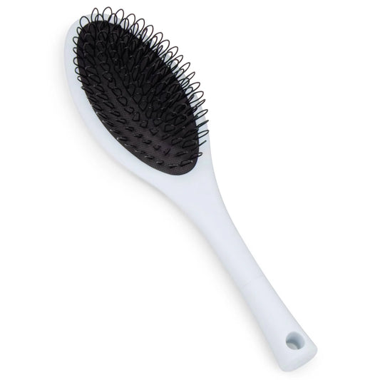 The Hair Shop Light Blue Loop Brush - Salon Professional Grade with Ergonomic Design - Safe Detangler Tool for 100% Remy Human and Synthetic Hair Extensions and Wigs (Light Blue)