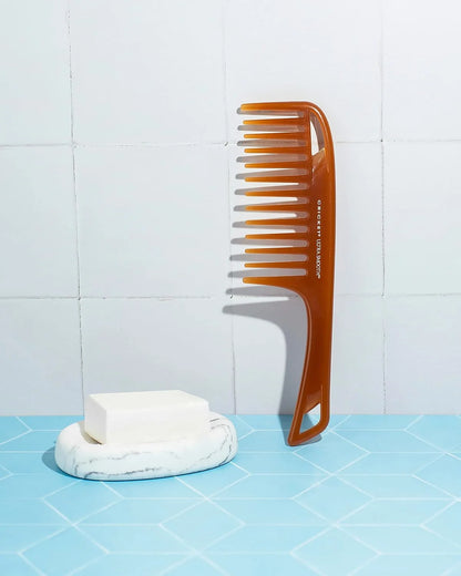Cricket Ultra Smooth Coconut Conditioning Comb – Infused with Coconut Oil & Keratin for Frizz-Free Shine and Hydration, Ideal for Mid-Length, Thick, and Textured Hair