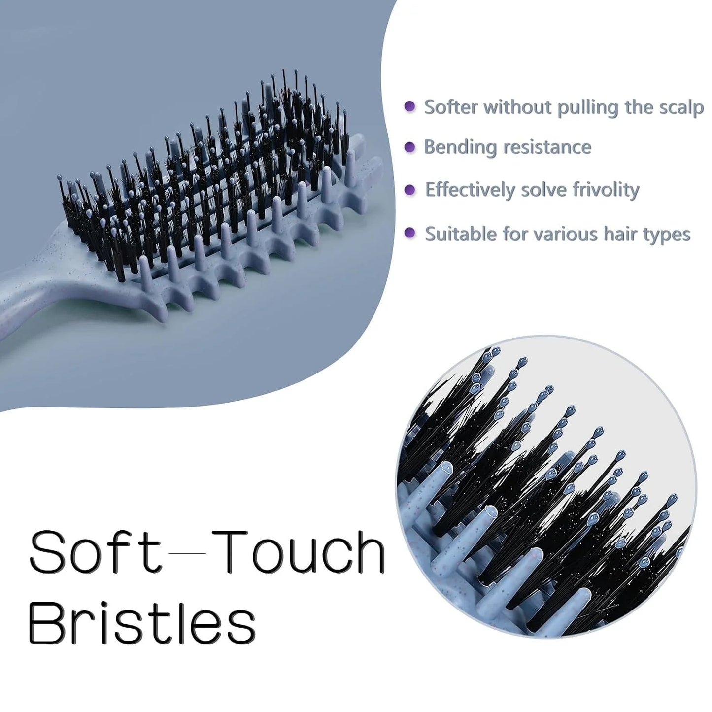 Curly Hair Brush, Cat Ear Curl Brush for Men & Women