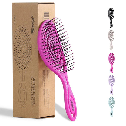 Ninabella Detangler Brush - No Tangle Hair Brush for Women, Fine, Thick and Long Hair - Hairbrush for Wet and Dry Hair, Gentle on the Scalp - Elegant Black