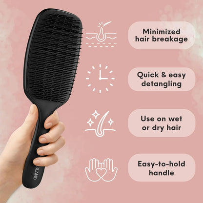 Lily England Pink Hair Brush for Women Detangling for Curly Wet & Dry Hair