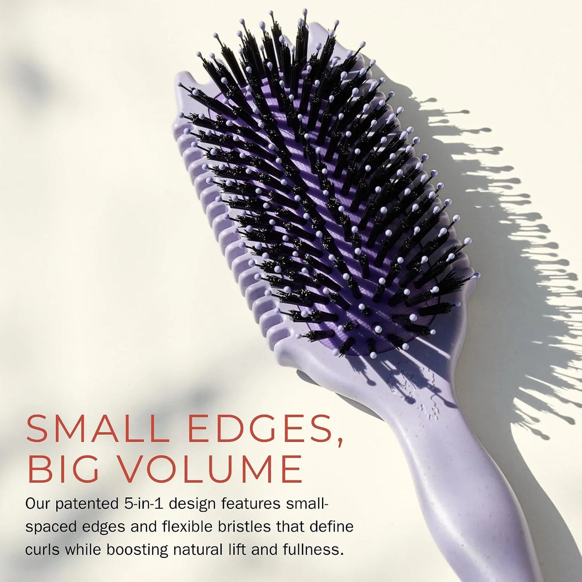Bounce Curl Volume EdgeLift Brush, 5-In-1 Styling Tool Defined Curls Purple