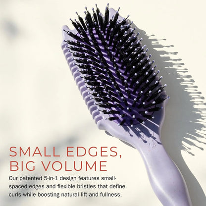Bounce Curl Volume EdgeLift Brush, 5-In-1 Styling Tool Defined Curls Purple