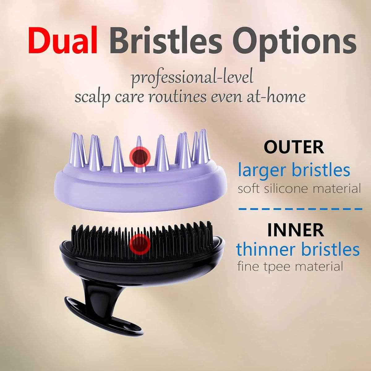 Scalp Scrubber Massager Shampoo Brush,Exfoliator for Dandruff & Hair Growth