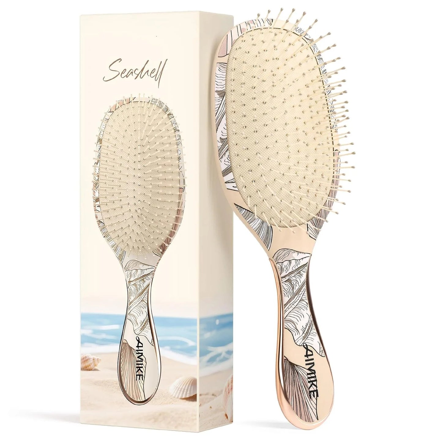 AIMIKE Paddle Hairbrush for Women & Kids Fine Hair, Wet & Dry
