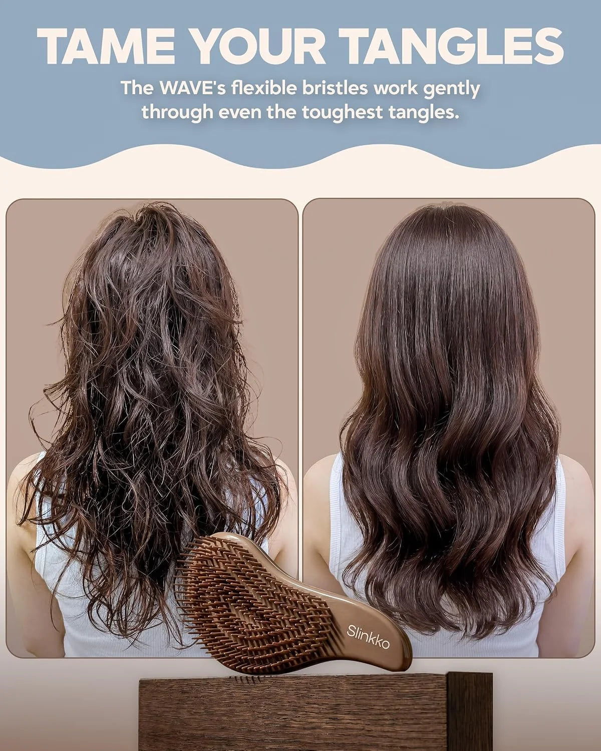 Detangler Brush, Hair Brush for Women, Men & Kids - Detangling Hair Brush for Curly, Thick, Fine & Wavy Hair - Anti-Breakage Wave Brush, Pain-Free Hairbrush, Special Edition Burgundy