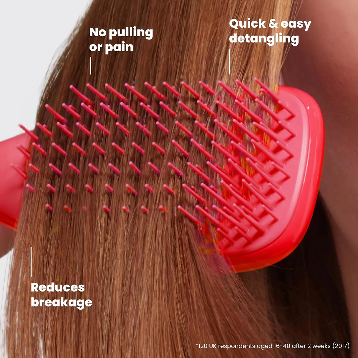 Tangle Teezer Ultimate Detangler Mini Hair Brush, Pink & Mint