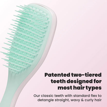 Tangle Teezer Ultimate Detangler Mini Hair Brush, Pink & Mint