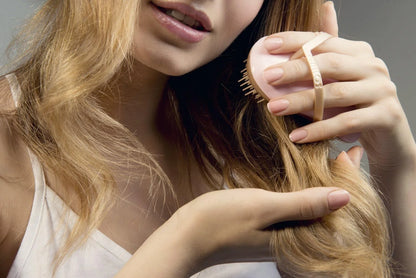 B128 Shower Head Brush/Exfoliator Shampoo Brush/Head Massager Scalp Stress Relax Shower Brush/Scalp Scrub Hair Brush Massager/Hair Massager for Hair Growth/Scalp Dandruff Brush Small Hair Brush