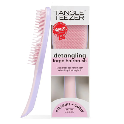 Tangle Teezer Large Ultimate Detangler Brush, Straight to Wavy, Pink/Purple