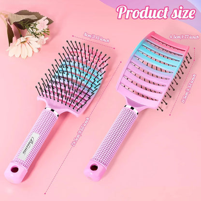 Hair Brush, Professional Curved Vented Brush with 25MM Bristles for Faster Blow Drying, Detangling for Wet Dry Hair, Paddle Brush for Thick Curly Straight Hair for Women & Men