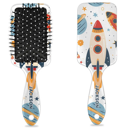 Personalized Cool-Rocket Detangler-Hair-Brush for Kids-Boys,Glides Through Tangles Comb,Custom Name Hair Brushes for All Hair Types Wet/Dry/Curly/Thick Hair,Dark Blue
