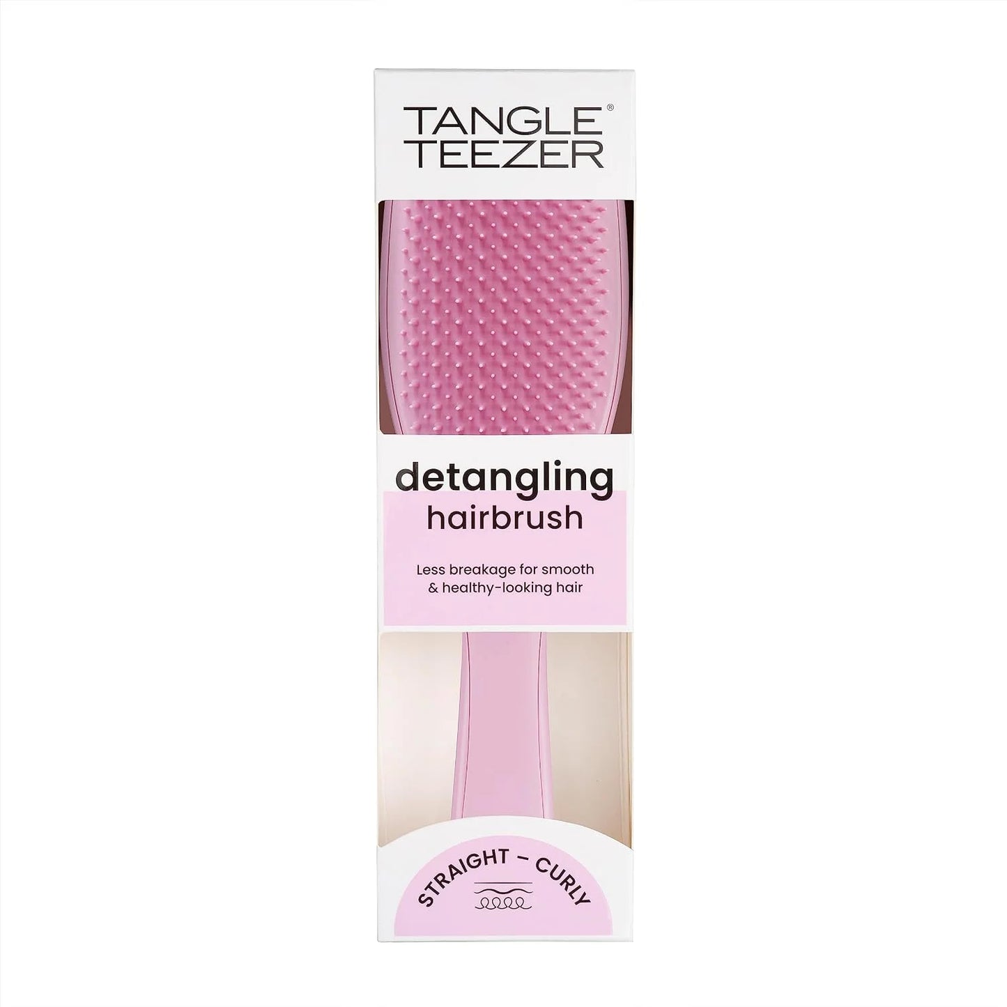 Tangle Teezer Ultimate Detangler Brush for Wet & Dry Hair, Eliminates Knots & Reduces Breakage for Straight to Wavy Hair Types, Rosebud Pink