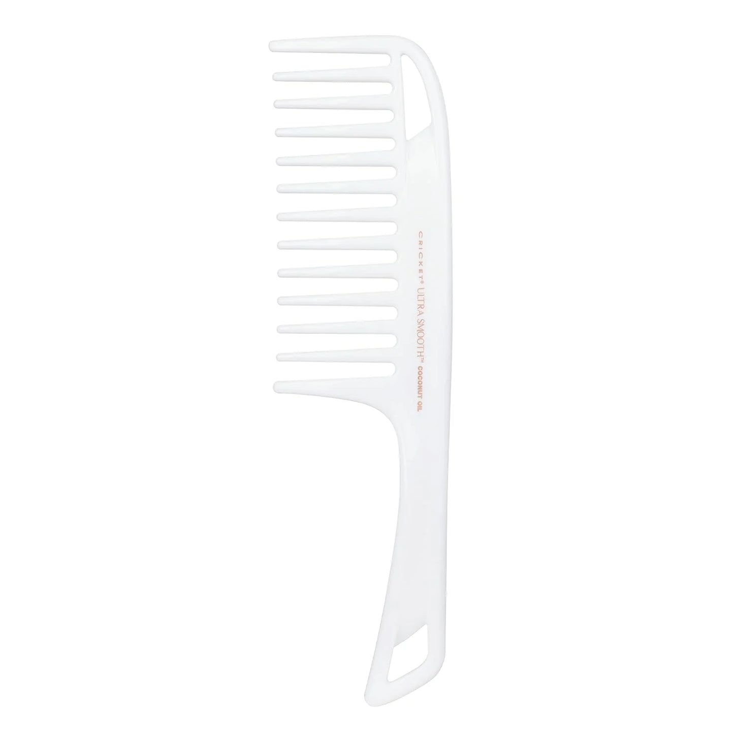 Cricket Ultra Smooth Coconut Conditioning Comb – Infused with Coconut Oil & Keratin for Frizz-Free Shine and Hydration, Ideal for Mid-Length, Thick, and Textured Hair