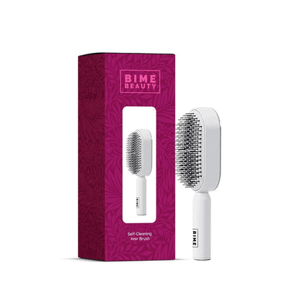 Bime Beauty hair brushes for Women and Men | Tangle Teezer Curly hair brush | hair brush cleaner | Comes with Self - Cleaning Hair Brush | Pink Purple