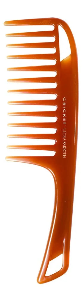 Cricket Ultra Smooth Coconut Conditioning Comb – Infused with Coconut Oil & Keratin for Frizz-Free Shine and Hydration, Ideal for Mid-Length, Thick, and Textured Hair