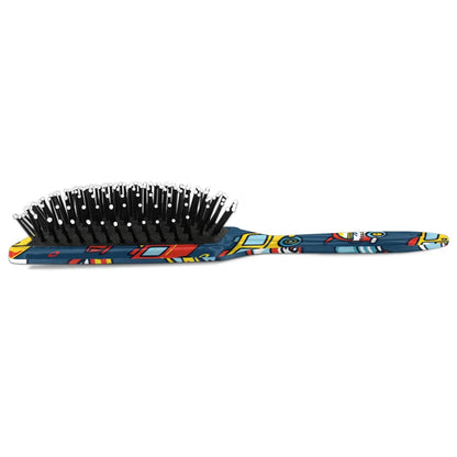 Personalized Cool-Rocket Detangler-Hair-Brush for Kids-Boys,Glides Through Tangles Comb,Custom Name Hair Brushes for All Hair Types Wet/Dry/Curly/Thick Hair,Dark Blue