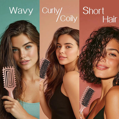 Curly Hair Brush, Cat Ear Curl Brush for Men & Women