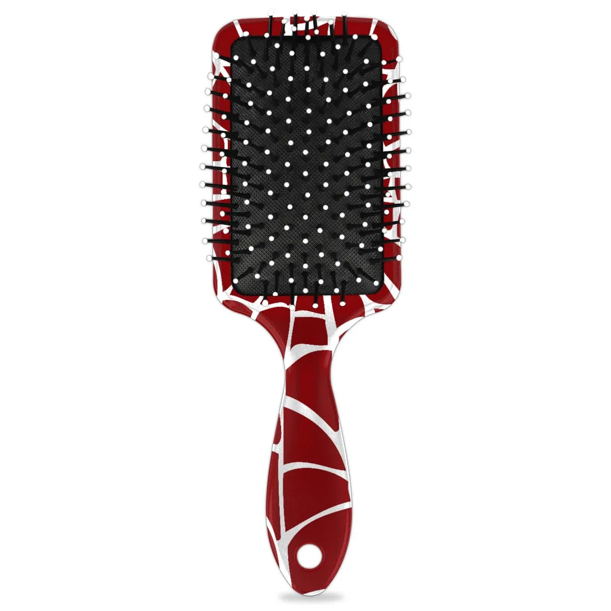 Personalized-Kids-Hair-Brush for Boy Girls Custom Gift Detangler Brush Soft Bristle Hair Brushes Travel Hair Brush for All Hair Types Christmas Hallowmas Spider Web Sliver Dot