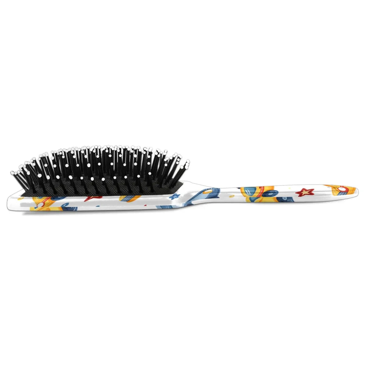 Personalized Cute Car Detangler-Hair-Brush for Kids Boys,Glides Through Tangles Comb,Custom Name Hair Brushes for All Hair Types Wet/Dry/Curly/Thick Hair,White 2