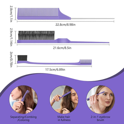 Curl Defining Brush, Curly Hair Brush, Slick Back Hair Brush, For Combing and Shaping Curls in All Hairstyles to Reduce Pulling (Pink)