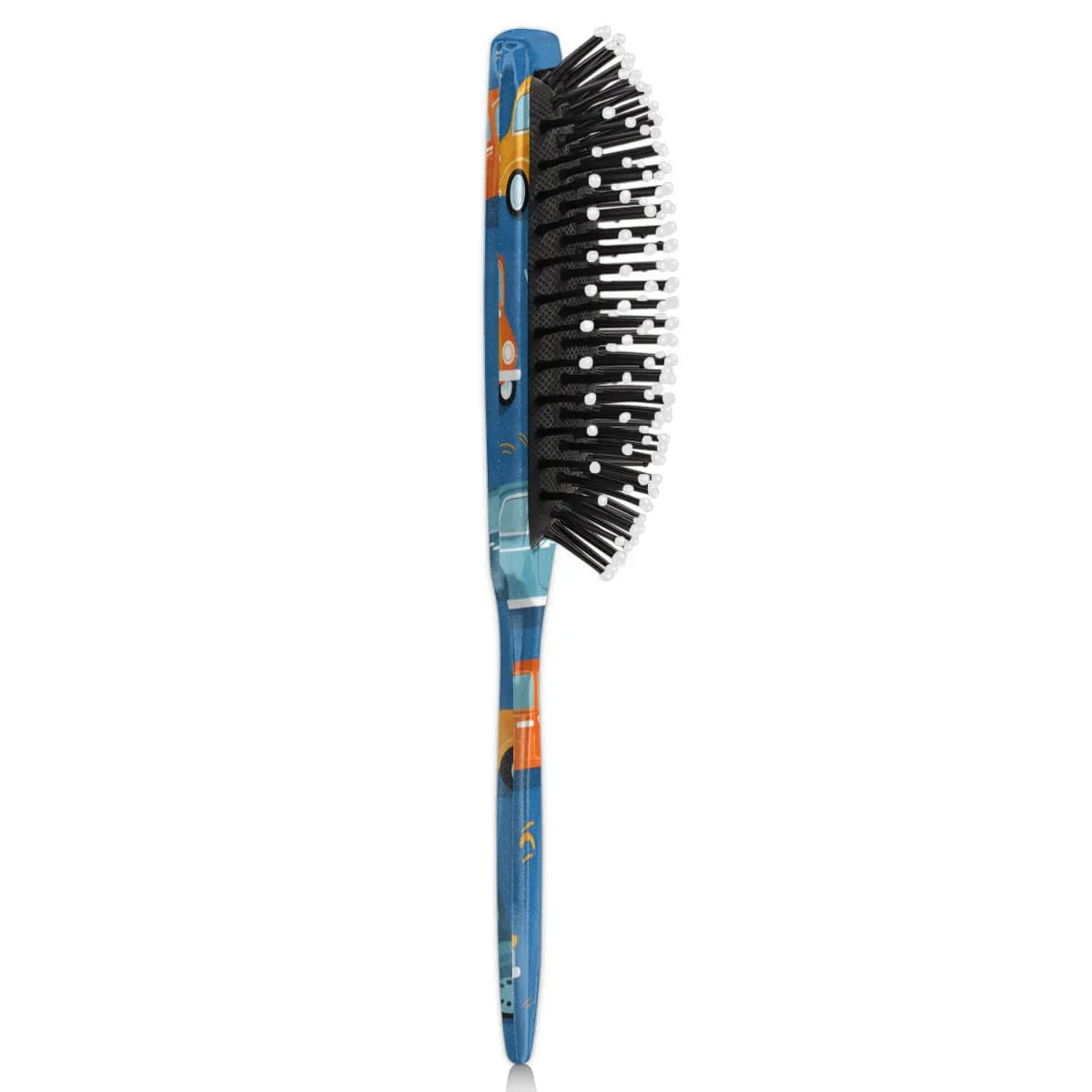Personalized Cute Car Detangler-Hair-Brush for Kids Boys,Glides Through Tangles Comb,Custom Name Hair Brushes for All Hair Types Wet/Dry/Curly/Thick Hair,White 2