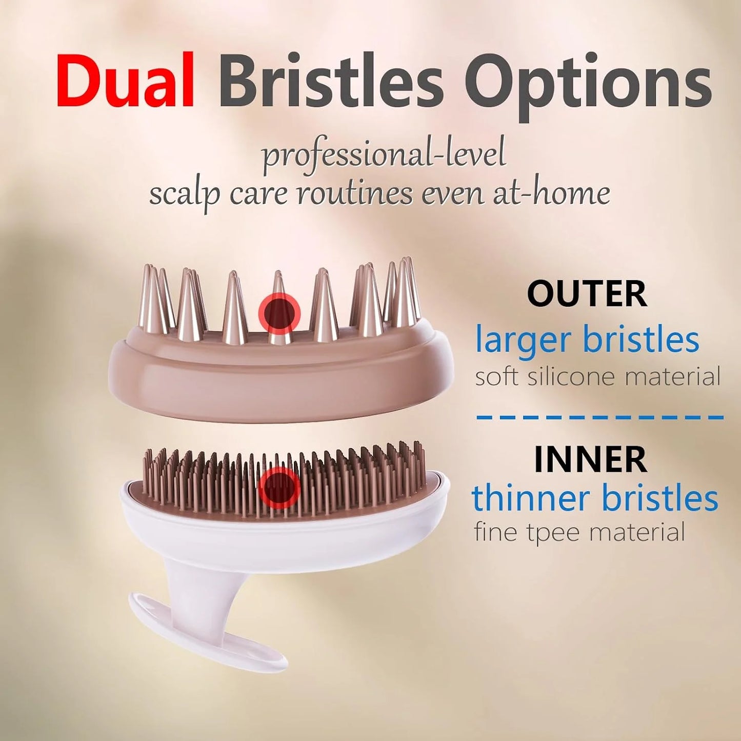 Scalp Scrubber Massager Shampoo Brush,Exfoliator for Dandruff & Hair Growth