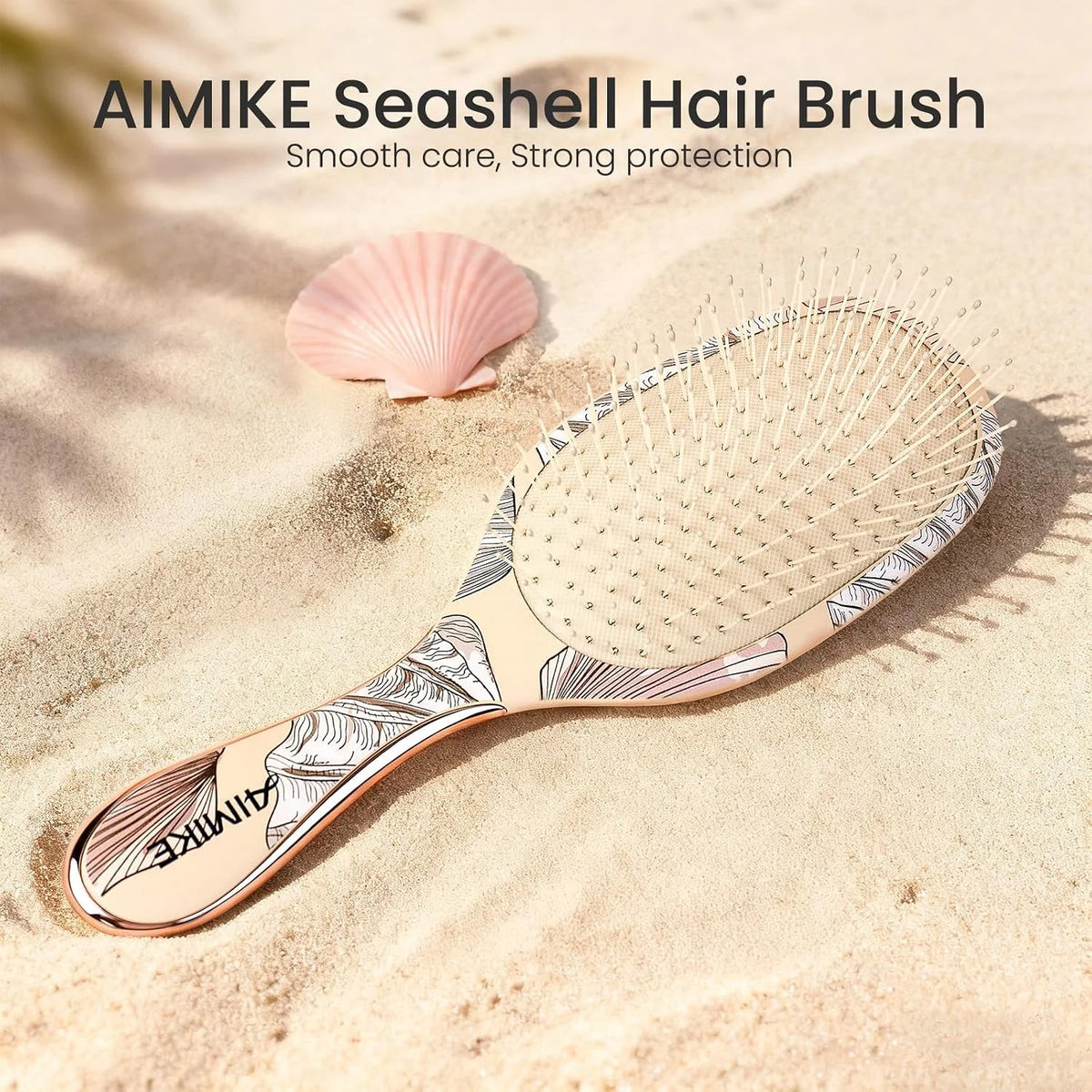 AIMIKE Paddle Hairbrush for Women & Kids Fine Hair, Wet & Dry