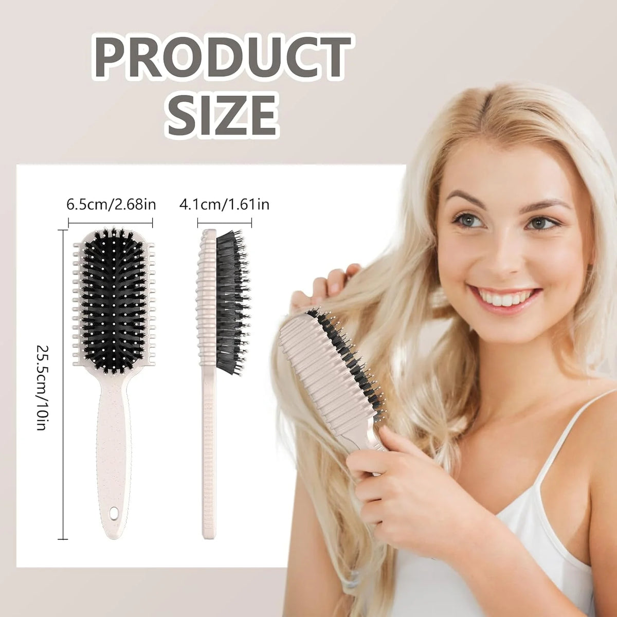Curl Defining Brush, Curly Hair Brush, Slick Back Hair Brush, For Combing and Shaping Curls in All Hairstyles to Reduce Pulling (Pink)