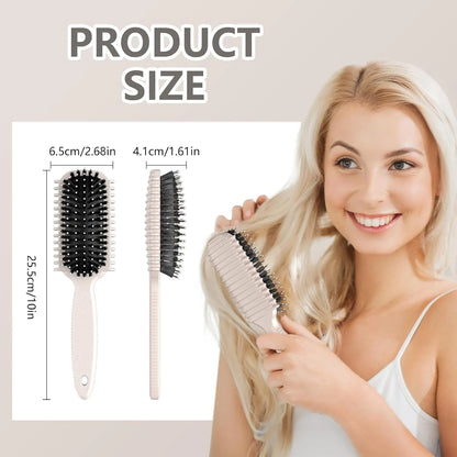 Curl Defining Brush, Curly Hair Brush, Slick Back Hair Brush, For Combing and Shaping Curls in All Hairstyles to Reduce Pulling (Pink)