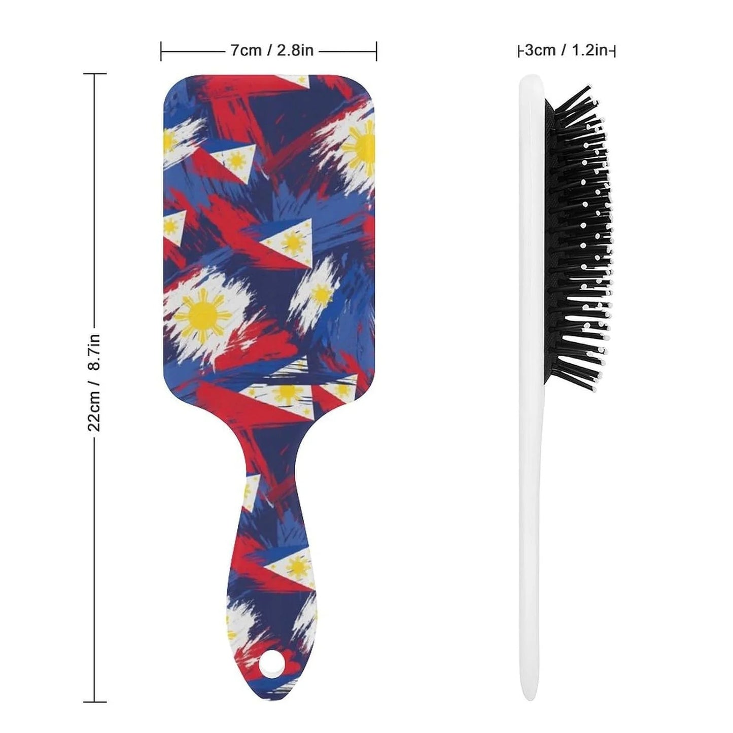 Air Cushion Comb for Massage Japanese Ocean Wave Fish Koifish Art, For Curly Long Thick Straight Hair, Women Girls Ladies