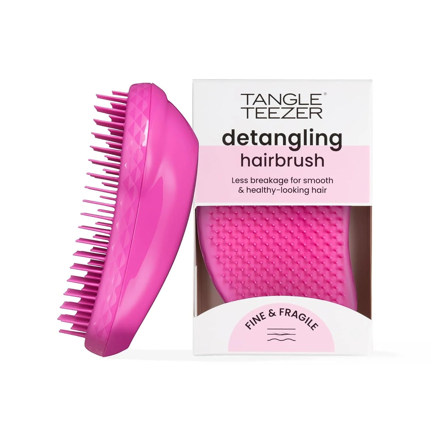 Tangle Teezer, The Fine and Fragile Detangling Hairbrush for Wet and Dry Hair, Colour Treated, Fine, Fragile Hair, Berry Bright