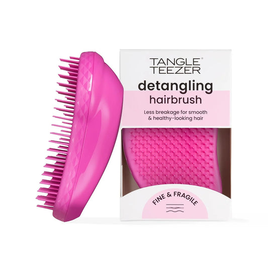 Tangle Teezer, The Fine and Fragile Detangling Hairbrush for Wet and Dry Hair, Colour Treated, Fine, Fragile Hair, Berry Bright