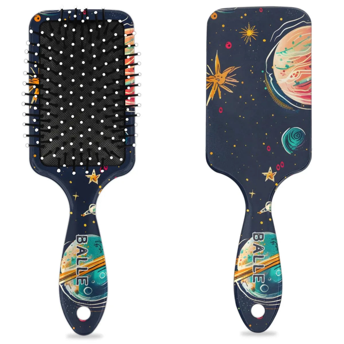 Personalized Cool-Rocket Detangler-Hair-Brush for Kids-Boys,Glides Through Tangles Comb,Custom Name Hair Brushes for All Hair Types Wet/Dry/Curly/Thick Hair,Dark Blue