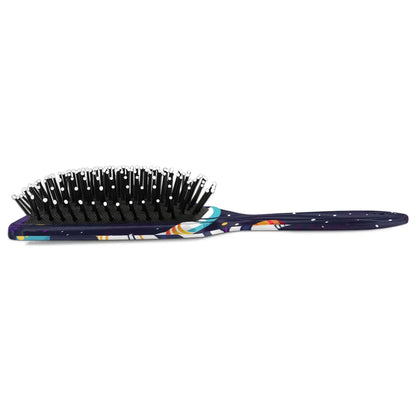 Personalized Cool-Rocket Detangler-Hair-Brush for Kids-Boys,Glides Through Tangles Comb,Custom Name Hair Brushes for All Hair Types Wet/Dry/Curly/Thick Hair,Dark Blue