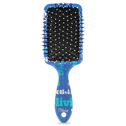 Personalized Name Hair Brush Detangler Brush Gifts for Women Man Custom Detangler-Hair-Brush Kids-Toddler-Girls for Travel All Hair Types