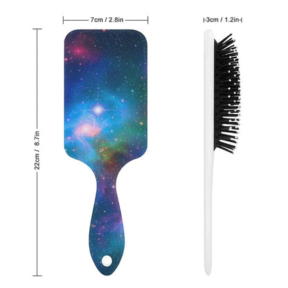 Women Girls Ladies Hair Brush Purple Black Buffalo Check Plaid Pattern, Paddle Brush for Detangling Scalp Massage, Cushion Hairbrush for Long Thick Curly Hair