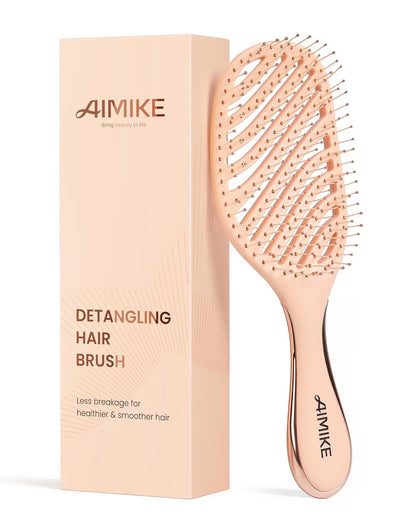 AIMIKE Paddle Hairbrush for Women & Kids Fine Hair, Wet & Dry