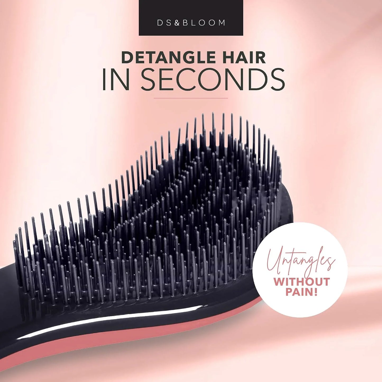 Detangling Brush Set for Women: Hairbrush for Natural, Curly, Wet or Dry Hair - Headband and Hair Claw Included, 3-Piece Accessories Kit