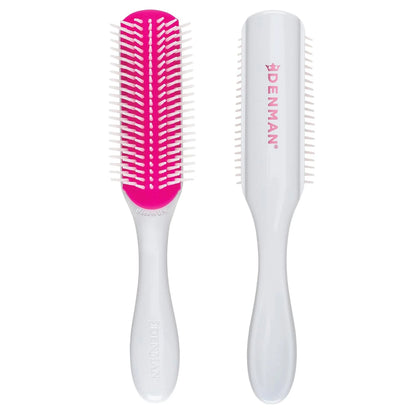 Denman D3 Original Curl Definer & Styler, Curly Hair Brush for Women & Men – 7 Row Detangling & Curl Defining Brush for Smooth Defined Curls - a precision Styling Brush for straight hair