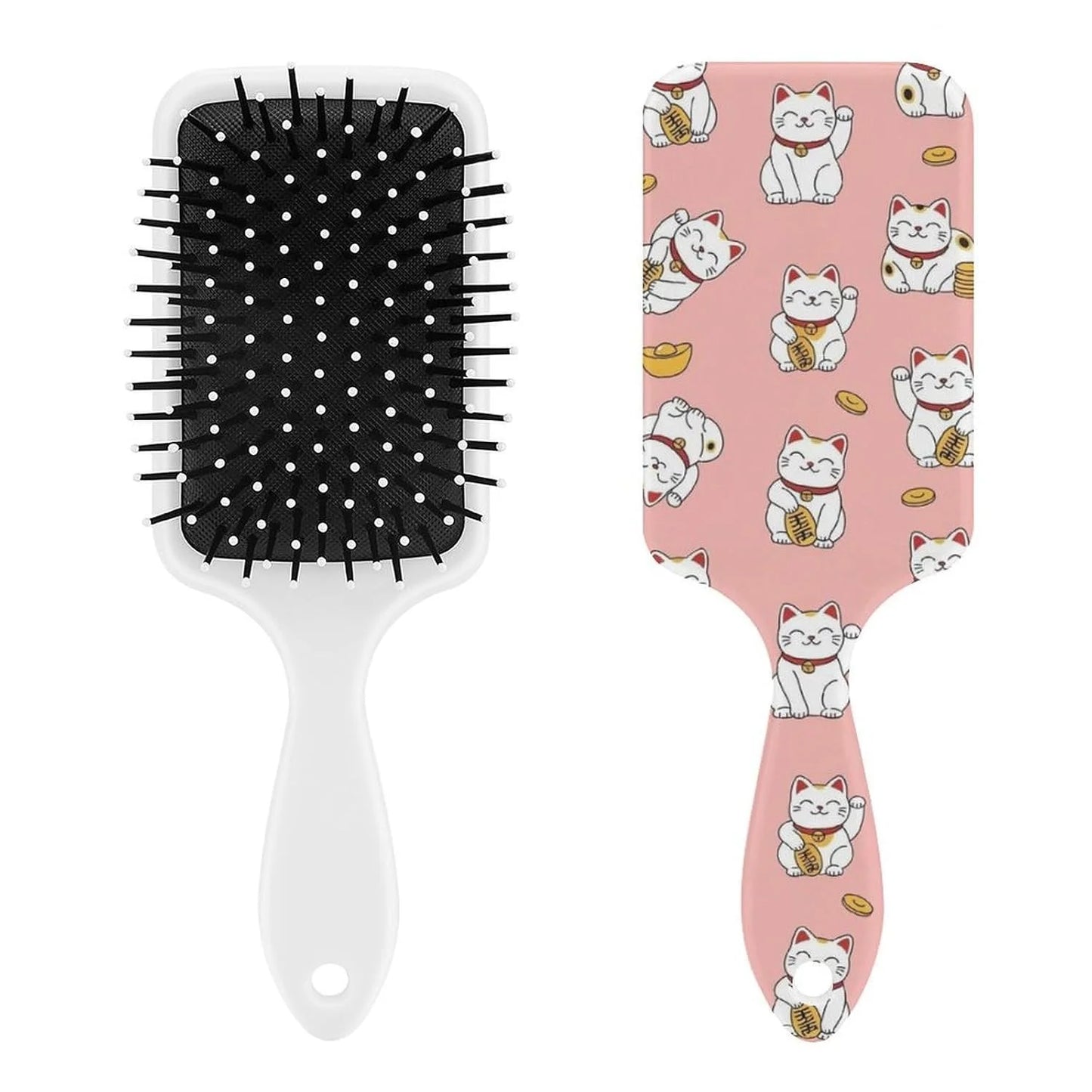 Air Cushion Comb for Massage Japanese Ocean Wave Fish Koifish Art, For Curly Long Thick Straight Hair, Women Girls Ladies