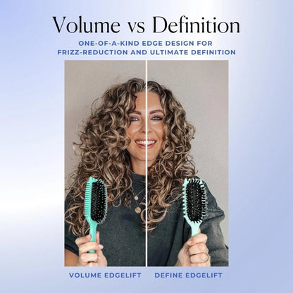 Bounce Curl Volume EdgeLift Brush, 5-In-1 Styling Tool Defined Curls Purple