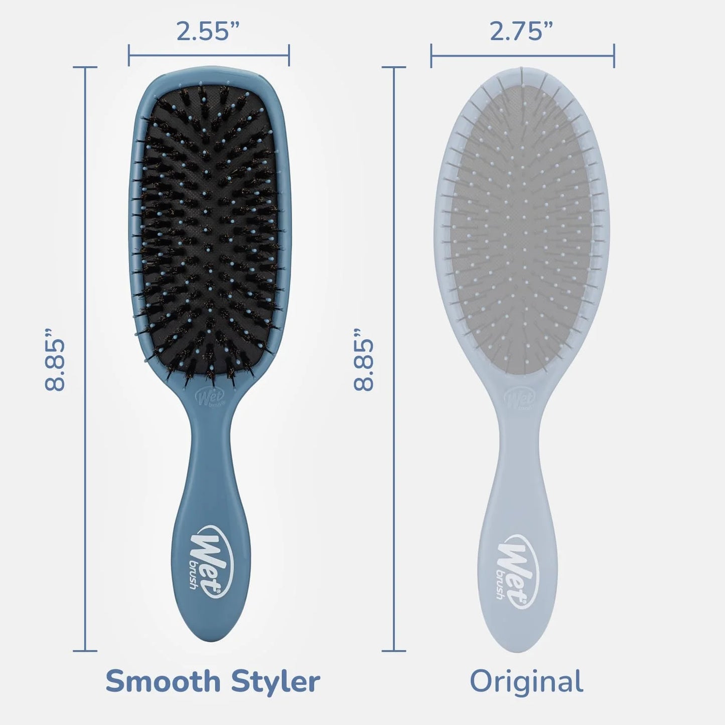 Wet Brush Shine Enhancer Hair Brush, Pink - Exclusive Ultra-soft IntelliFlex Bristles - Natural Boar Bristles Leave Hair Shiny And Smooth For All - For Women, Men, Wet And Dry Hair