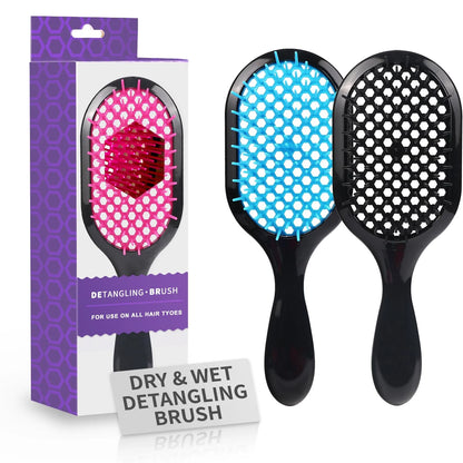 Detangling Brush,1 Pack Detangler Brush, Gentle & Effective Detangling on Wet or Dry Fragile Hair Types,Ultra-light, Detangling Brsuh ventilated and antistatic hairbrush (green1)