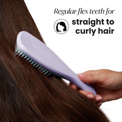 Tangle Teezer The Ultimate Detangler Hairbrush | For Wet & Dry Hair | Detangles All Hair Types | Reduces Breakage, Eliminates Knots | Two-Tiered Teeth & Comfortable Handle | Lilac Cloud Blue