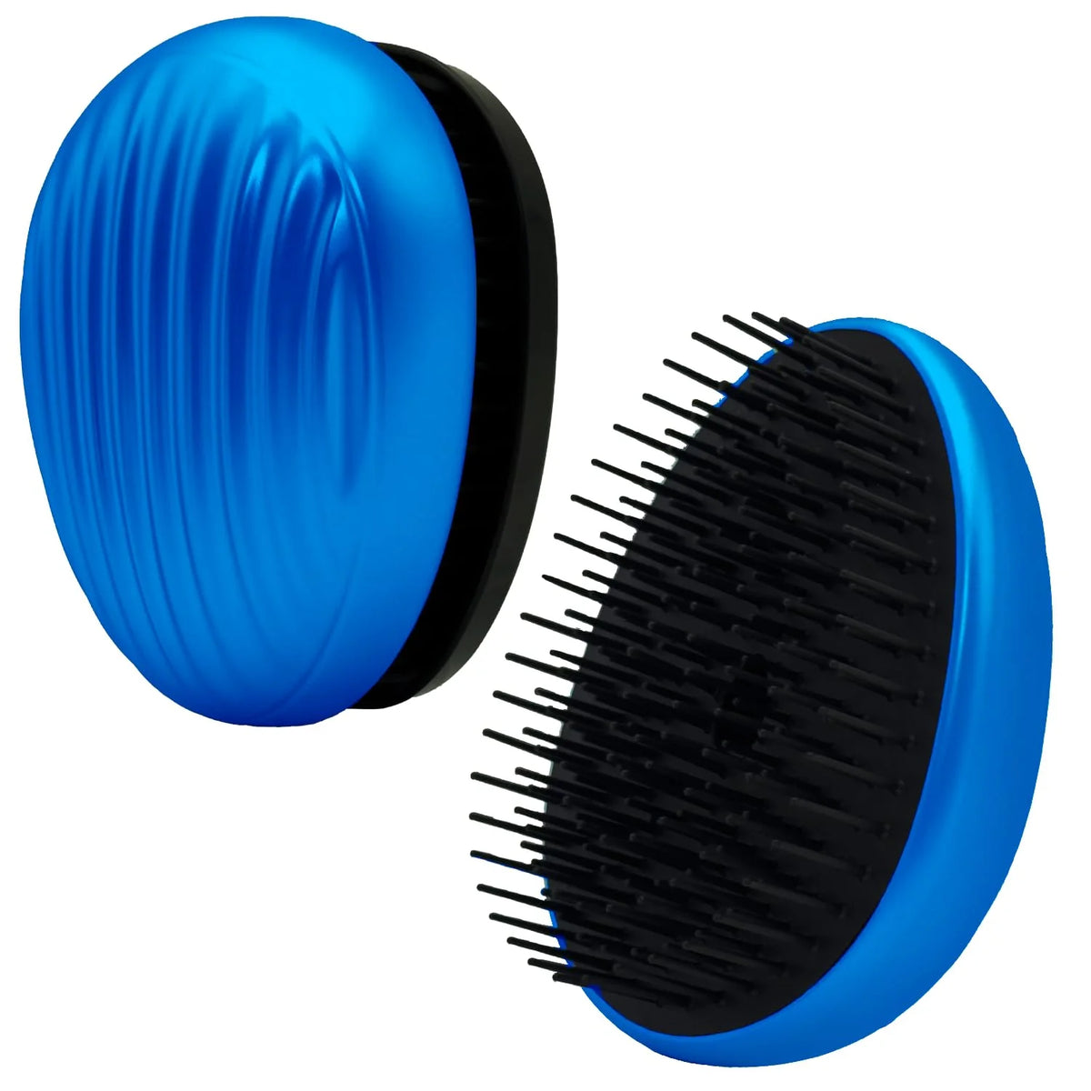 WYNK Mini Travel Detangling Hairbrush Detangler with Cover, Champagne Gold