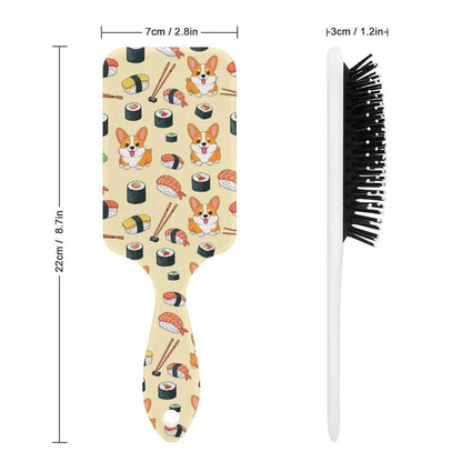 Air Cushion Comb for Massage Japanese Ocean Wave Fish Koifish Art, For Curly Long Thick Straight Hair, Women Girls Ladies