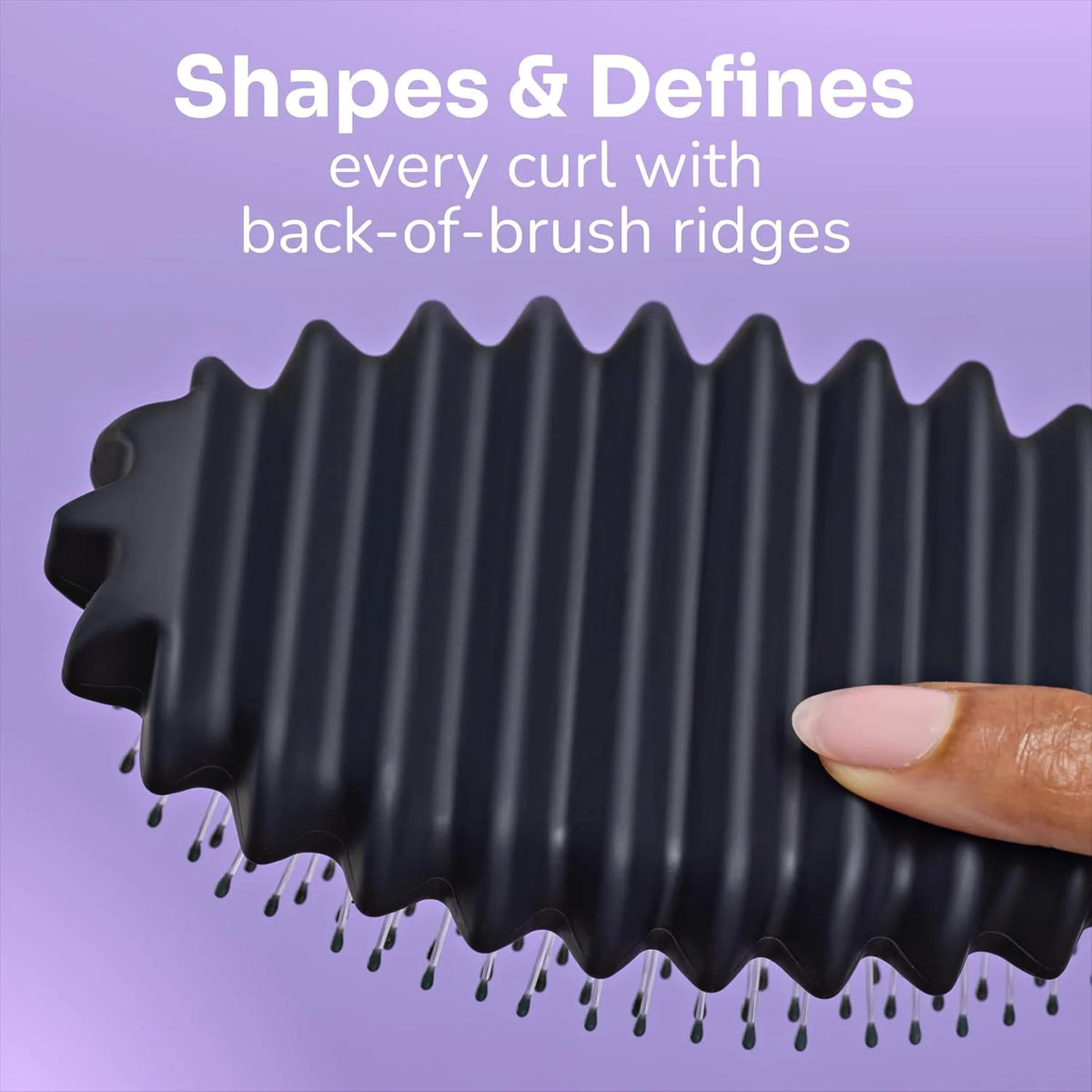 Wet Brush Curl Shaper Detangler Brush, Purple, Made for Women, Men & Kids