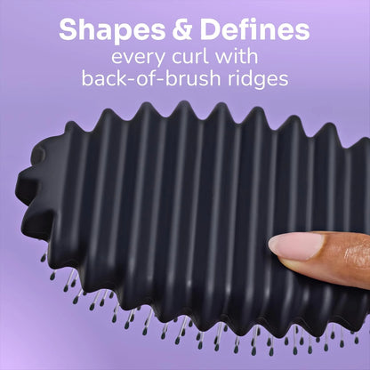 Wet Brush Curl Shaper Detangler Brush, Purple, Made for Women, Men & Kids